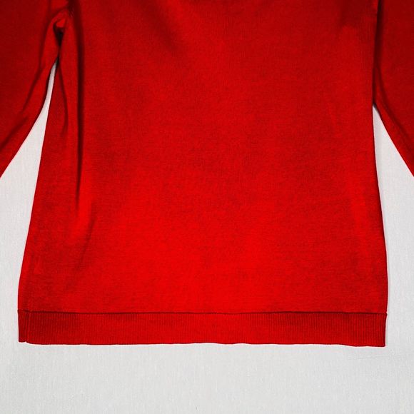 Coldwater Creek Cardigan Sweater Womens Medium Cherry Red Silk Blend - Picture 8 of 11